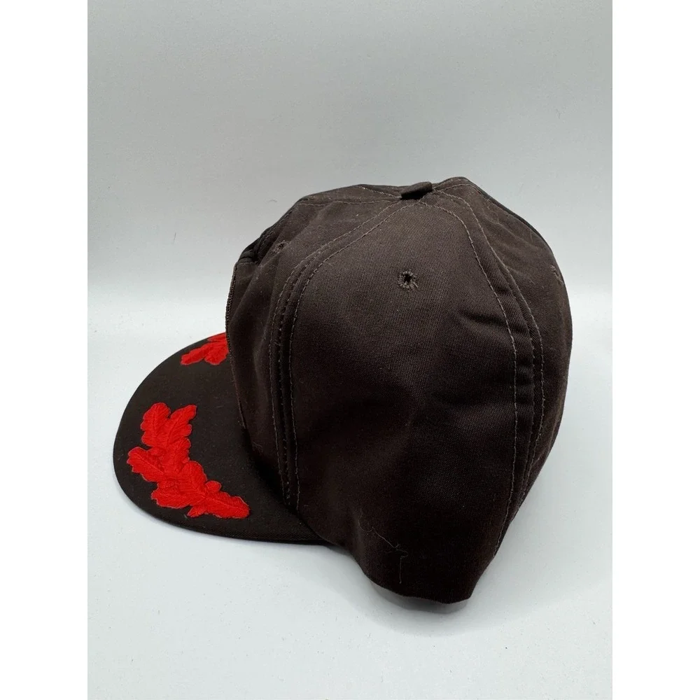VTG MAC Tools Snapback Hat Red Leaf Brim USA Mechanic Trucker Cap